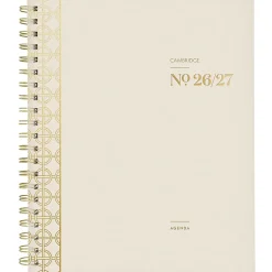 Mead Cambridge® WorkStyle® Balance Academic 2026-2027 Weekly Monthly Planner, Champagne, Large, 8 1/2