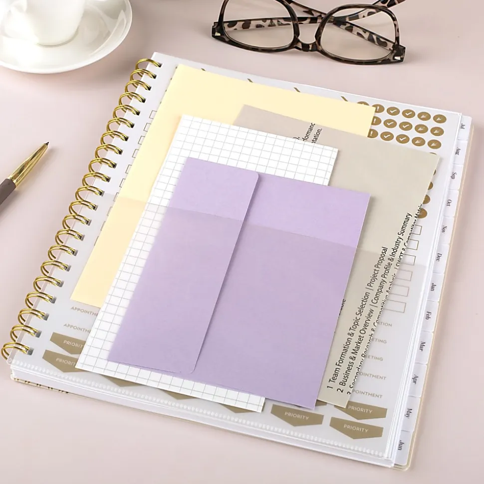 Mead Cambridge® WorkStyle® Balance Academic 2026-2027 Weekly Monthly Planner, Champagne, Large, 8 1/2" x 11"