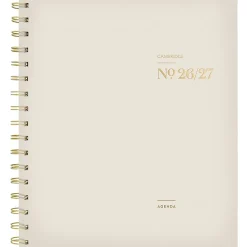 Mead Cambridge® WorkStyle® Balance Academic 2026-2027 Weekly Monthly Planner, Champagne, Medium, 7" x 8 3/4"