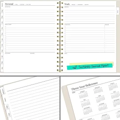 Mead Cambridge® WorkStyle® Balance Academic 2026-2027 Weekly Monthly Planner, Champagne, Medium, 7
