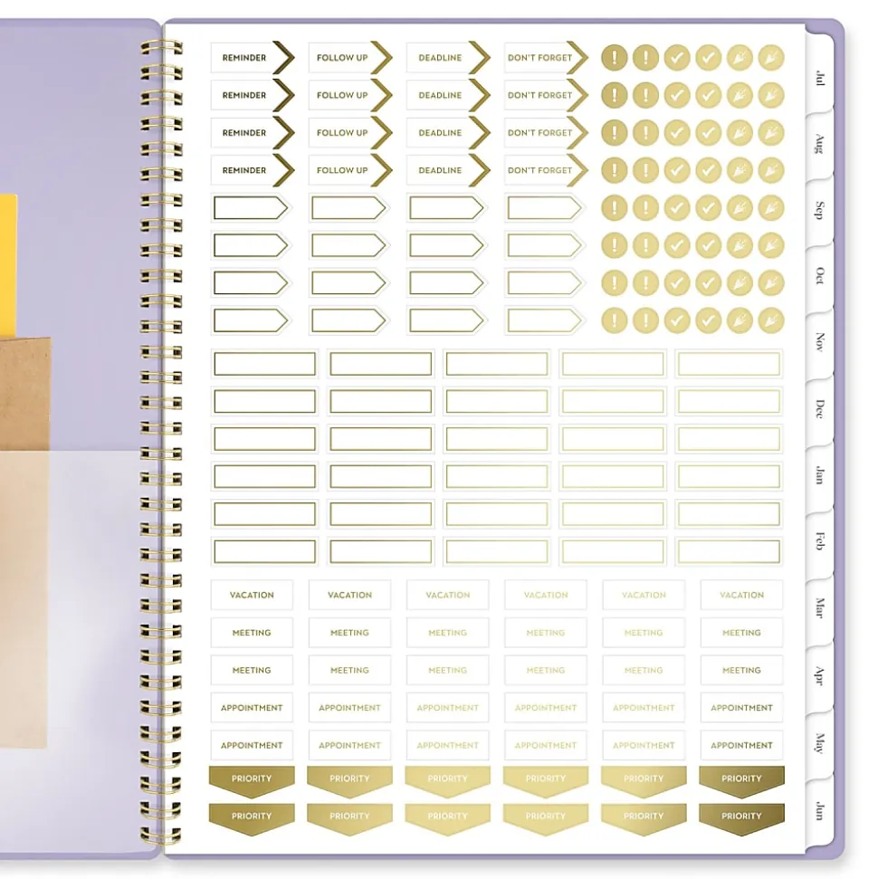 Mead Cambridge® WorkStyle® Classic Academic 2026-2027 Monthly Planner, Misty Lavender, Large, 8 1/2" x 11"
