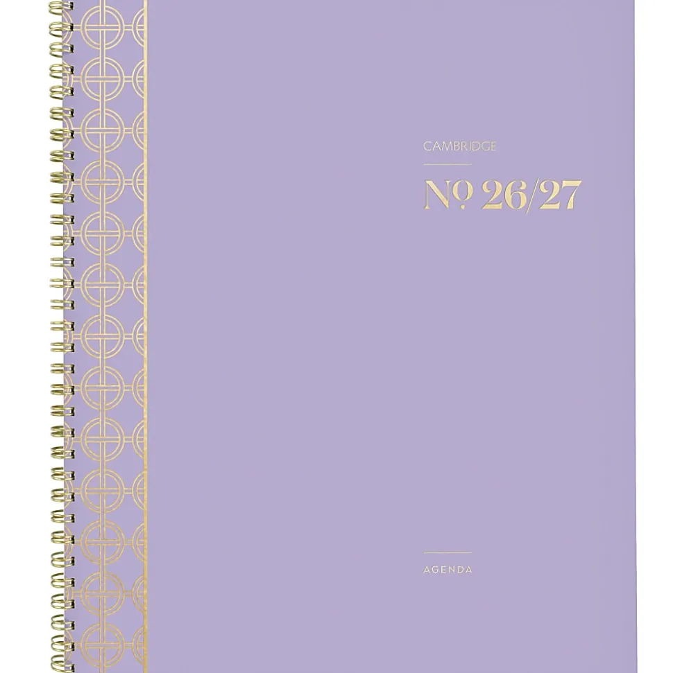 Mead Cambridge® WorkStyle® Classic Academic 2026-2027 Monthly Planner, Misty Lavender, Large, 8 1/2" x 11"