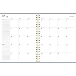 Mead Cambridge® WorkStyle® Classic Academic 2026-2027 Weekly Monthly Planner, Steel Blue, Large, 8 1/2