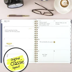 Mead Cambridge® WorkStyle® Classic Academic 2026-2027 Weekly Monthly Planner, Steel Blue, Large, 8 1/2