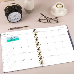 Mead Cambridge® WorkStyle® Classic Academic 2026-2027 Weekly Monthly Planner, Steel Blue, Large, 8 1/2