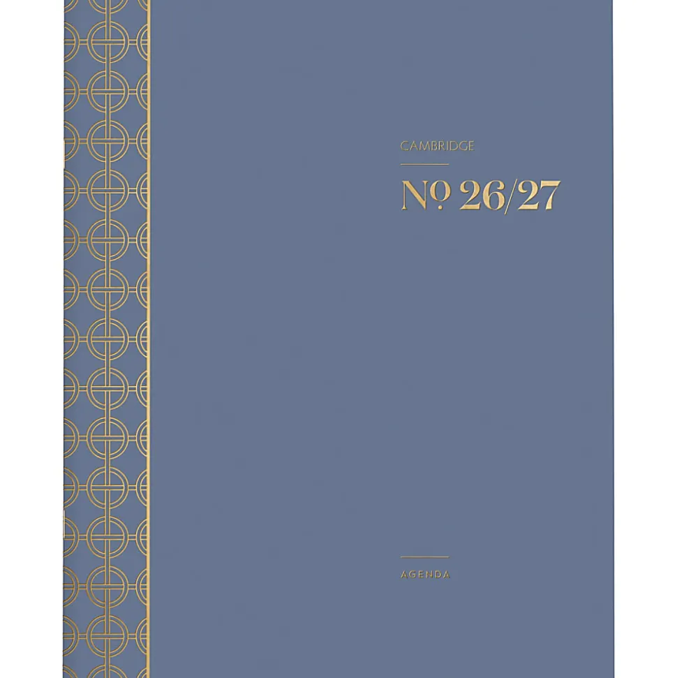 Mead Cambridge® WorkStyle® Classic Academic 2026-2027 Monthly Planner, Steel Blue, Large, 8 1/2" x 11"