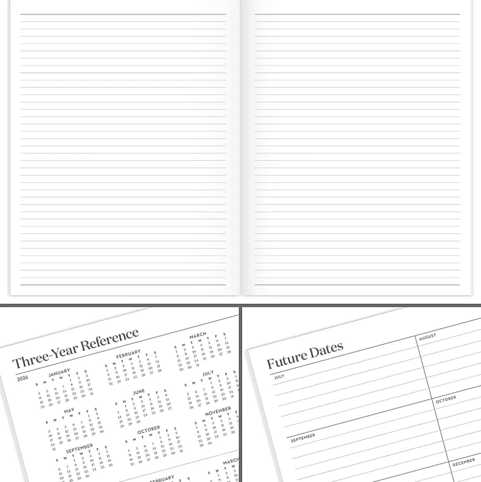 Mead Cambridge® WorkStyle® Classic Academic 2026-2027 Monthly Planner, Steel Blue, Large, 8 1/2" x 11"