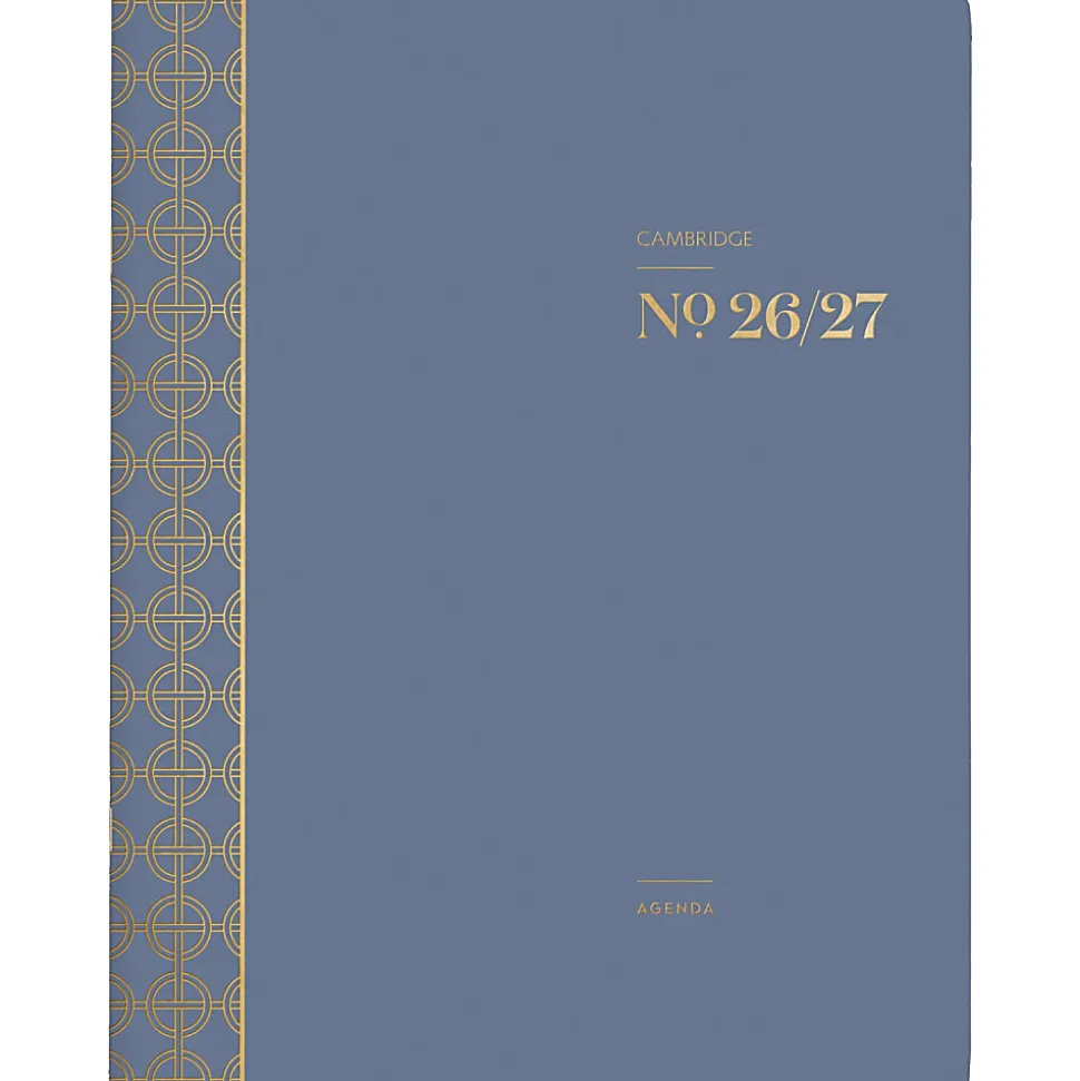 Mead Cambridge® WorkStyle® Classic Academic 2026-2027 Monthly Planner, Steel Blue, Large, 8 1/2" x 11"