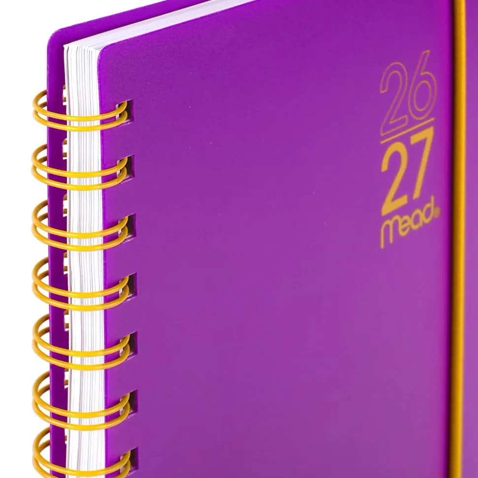 Mead® Color Pop Academic 2026-2027 Weekly Monthly Planner, Fuchsia, Small, 5 1/2" x 8 1/2"