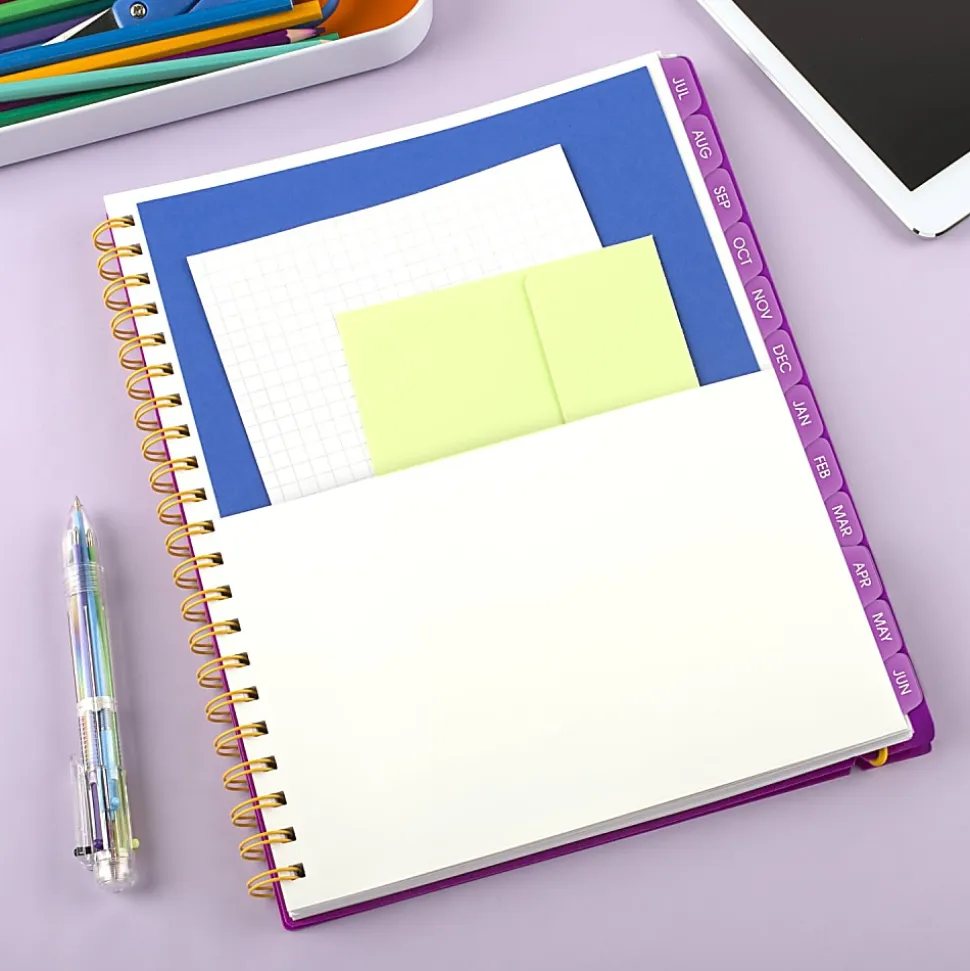 Mead® Color Pop Academic 2026-2027 Weekly Monthly Planner, Fuchsia, Large, 8 1/2" x 11"