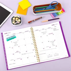 Mead® Color Pop Academic 2026-2027 Weekly Monthly Planner, Fuchsia, Large, 8 1/2