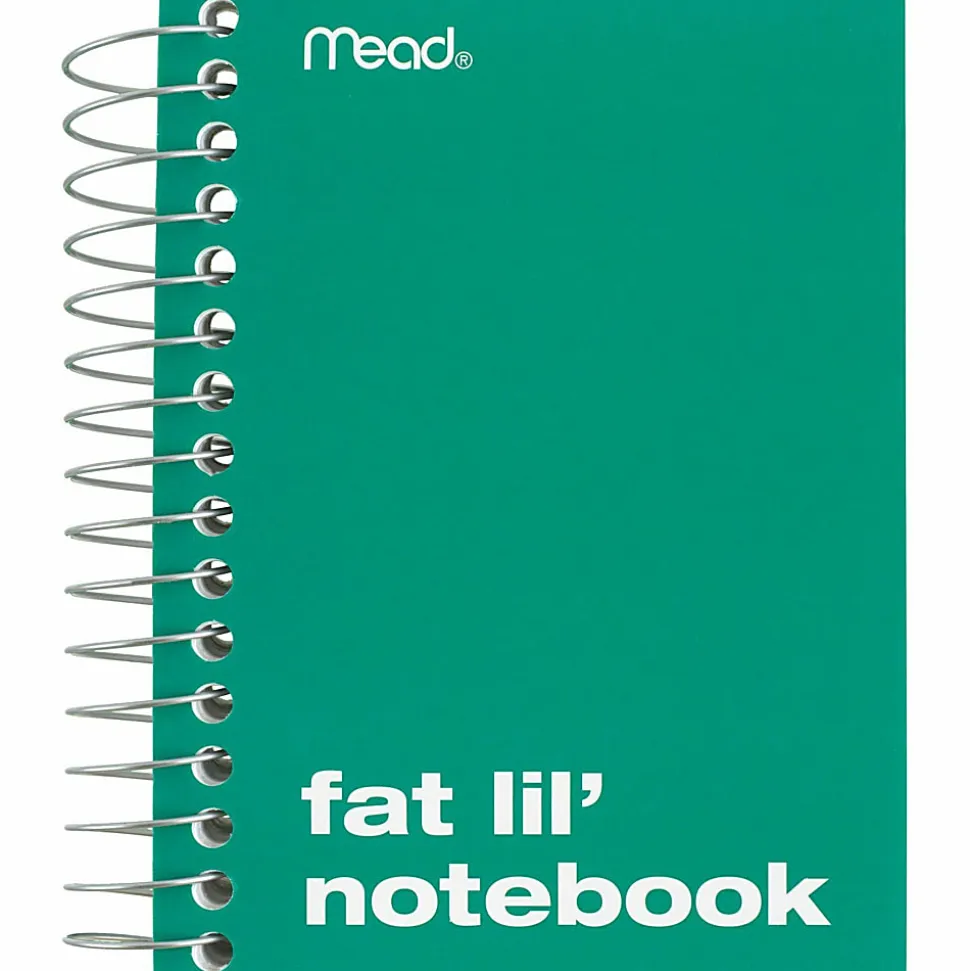 Mead® Fat Lil' Wirebound Notebook, 4" x 5 1/2", 200 Sheets, Assorted Colors
