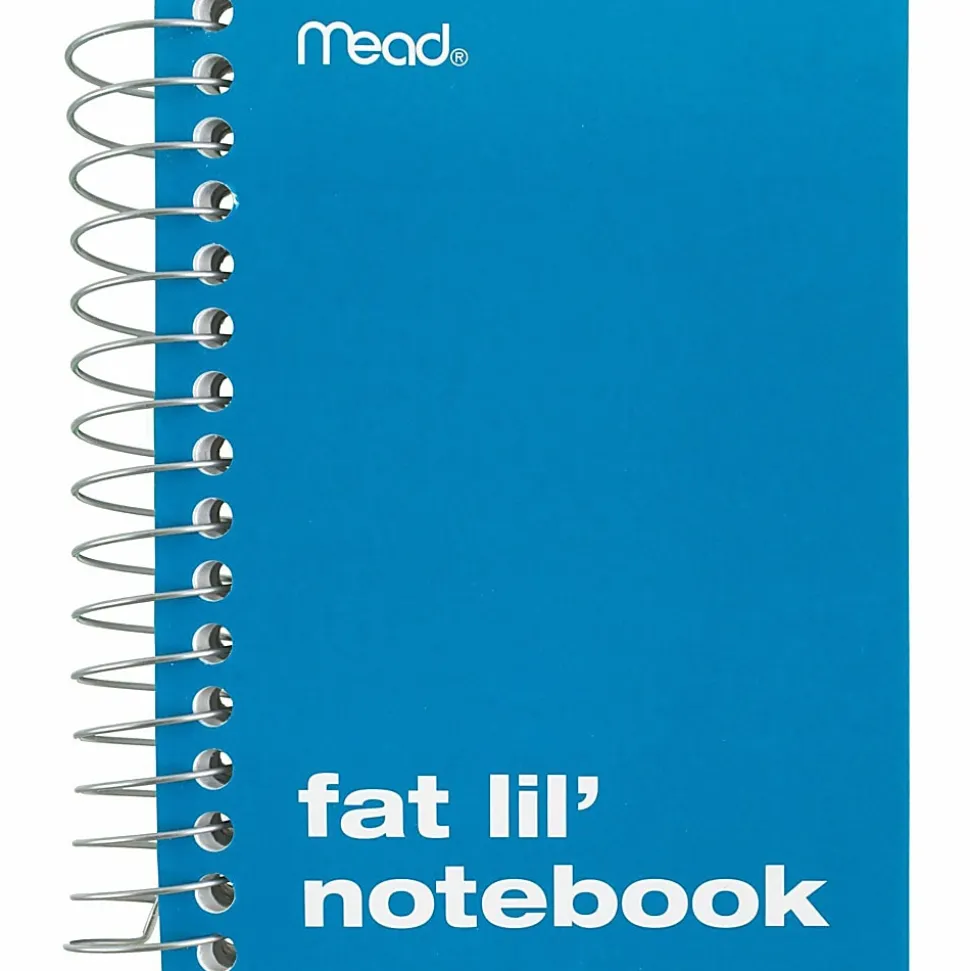 Mead® Fat Lil' Wirebound Notebook, 4" x 5 1/2", 200 Sheets, Assorted Colors