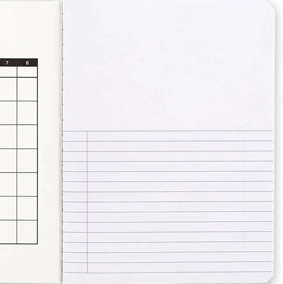 Mead® Journal Composition Book, 7 1/2" x 9 3/4", Wide Ruled, 50 Sheets, Black Marble