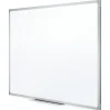 Mead® Melamine Non-Magnetic Dry-Erase Whiteboard With Marker Tray, 72" x 48", Aluminum Frame With Silver Finish