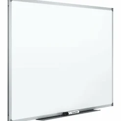 Mead® Melamine Non-Magnetic Dry-Erase Whiteboard With Marker Tray, 72