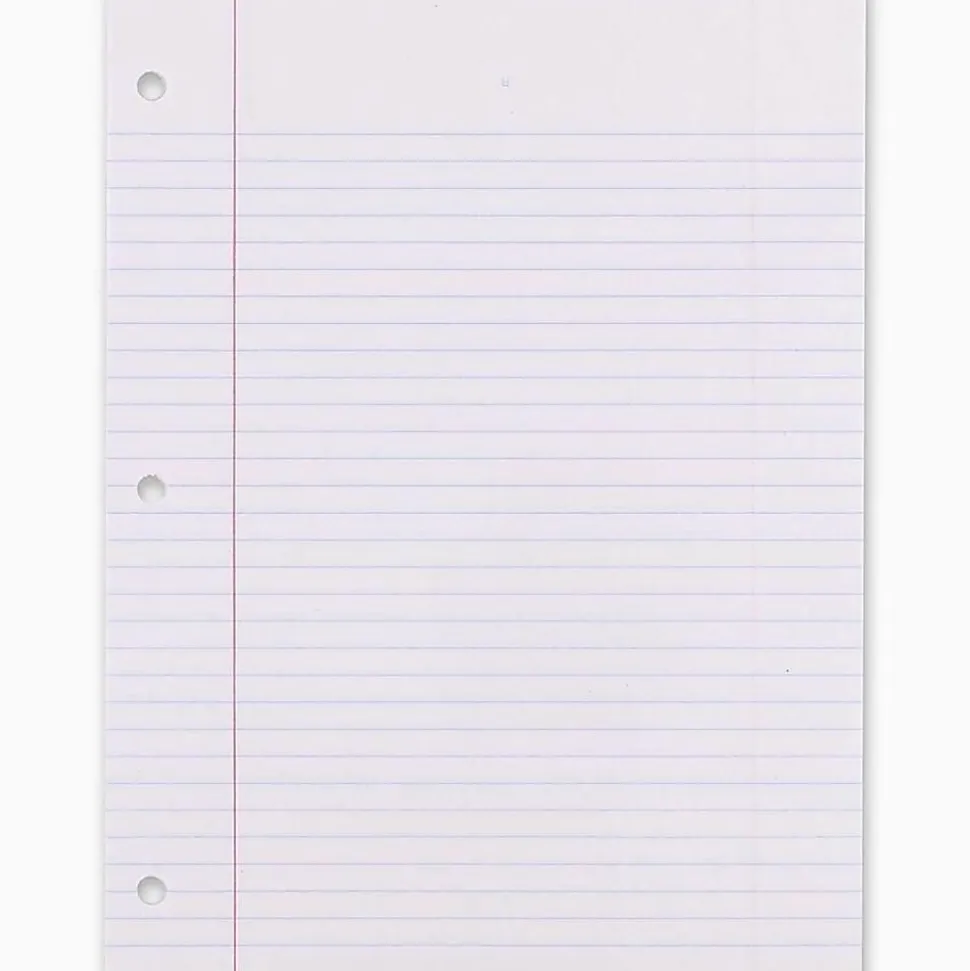 Mead Notebook Filler Paper - Letter - 200 Sheets - Spiral - 0.31" Ruled - Ruled Red Margin - 16 lb Basis Weight - 17208