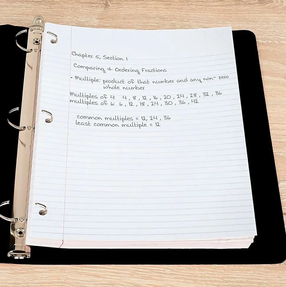 Mead Notebook Filler Paper - Letter - 200 Sheets - Spiral - 0.31" Ruled - Ruled Red Margin - 16 lb Basis Weight - 17208