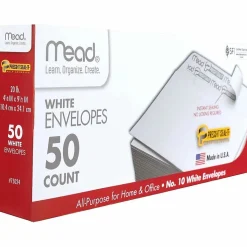 Mead #10 Press-It Seal-It® Envelopes, 4-1/8" x 9-1/2", White, Pack Of 50 Envelopes