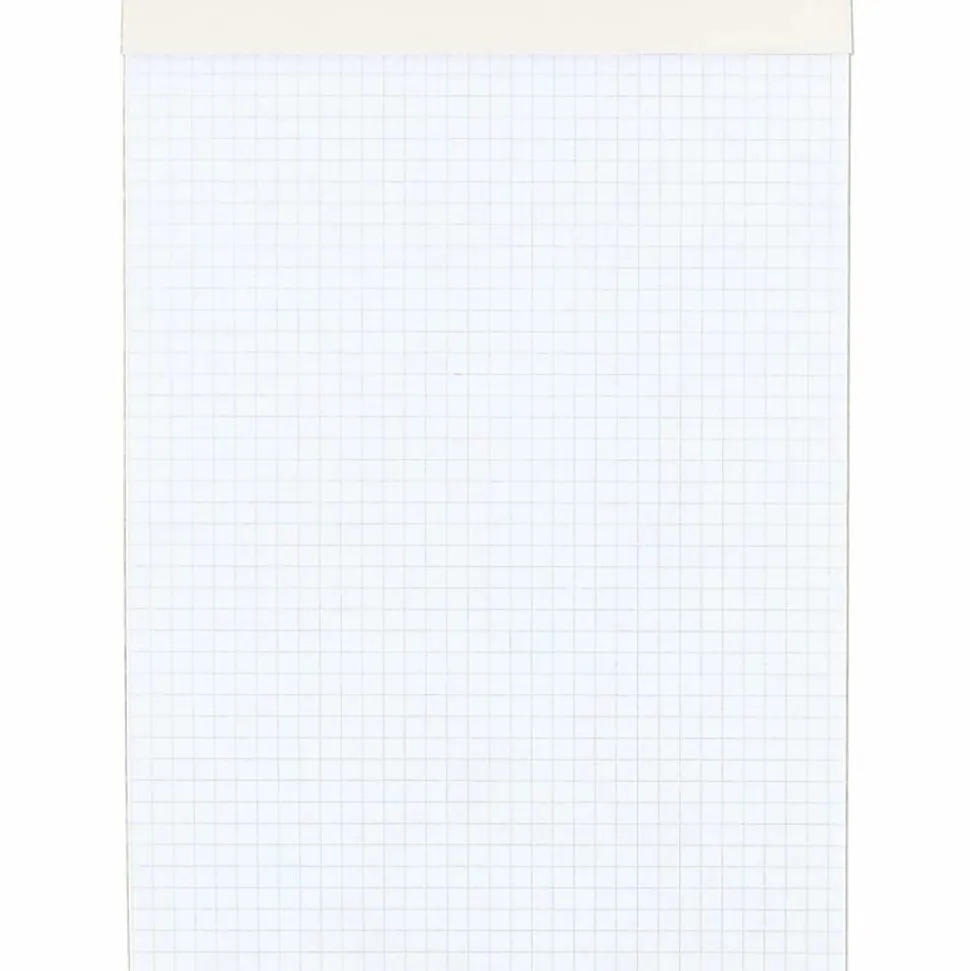 Mead® Quad-Ruled Stiff-Backed Planning Pad, Letter Size, 8 1/2" x 11", Assorted Paper Colors, Pad Of 80 Sheets