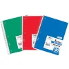 Mead® Spiral Notebooks, 8" x 10-1/2", 5 Subject, Wide Ruled, 180 Sheets, Assorted Colors, Pack Of 3 Notebooks
