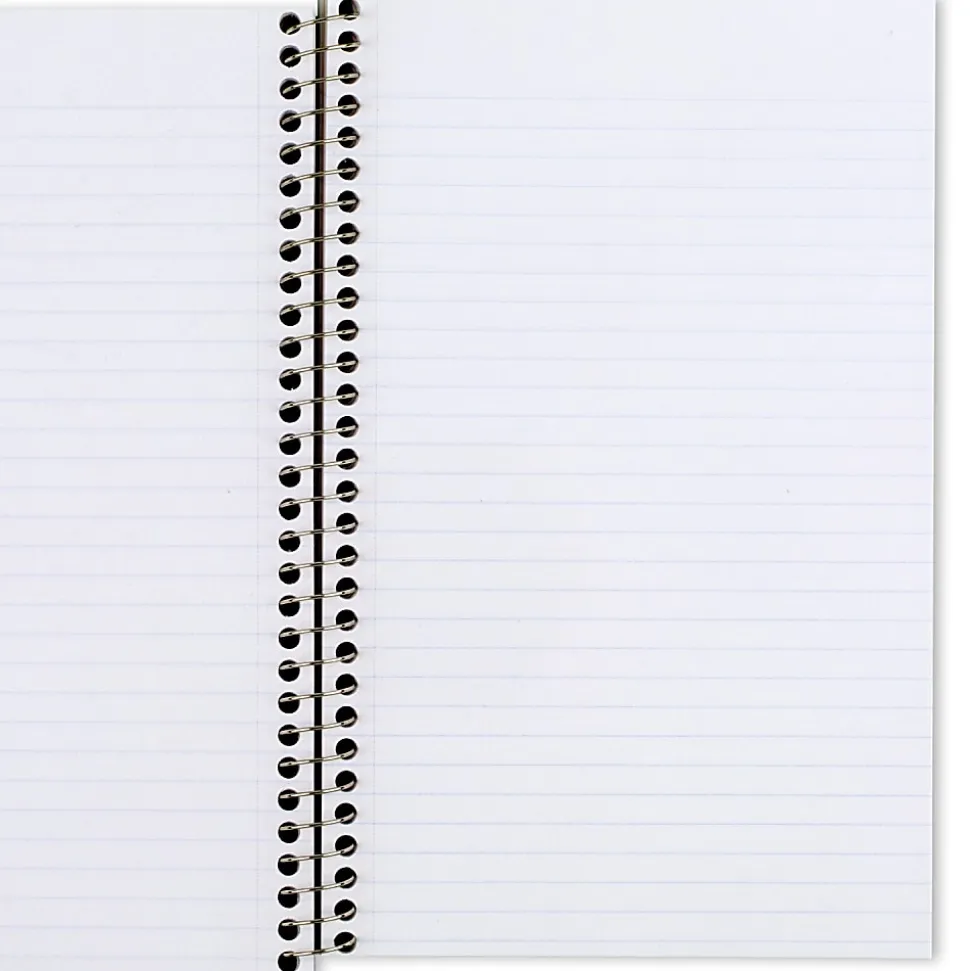 Mead® Wirebound Notebook, 6" x 9 1/2", 3 Subject, College Ruled, 300 Pages (150 Sheets), Assorted Colors