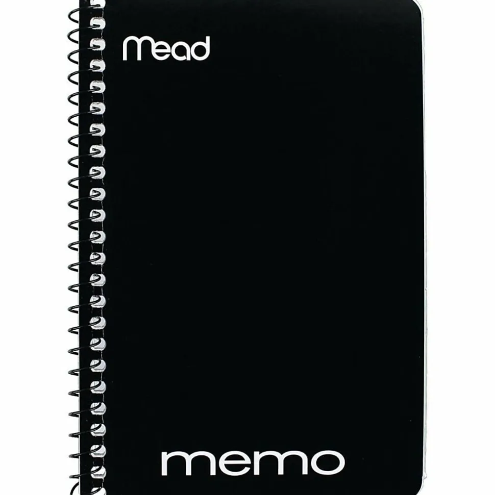 Mead® Wirebound Side-Opening Memo Book, 4" x 6", 1 Hole-Punched, College Ruled, 40 Sheets