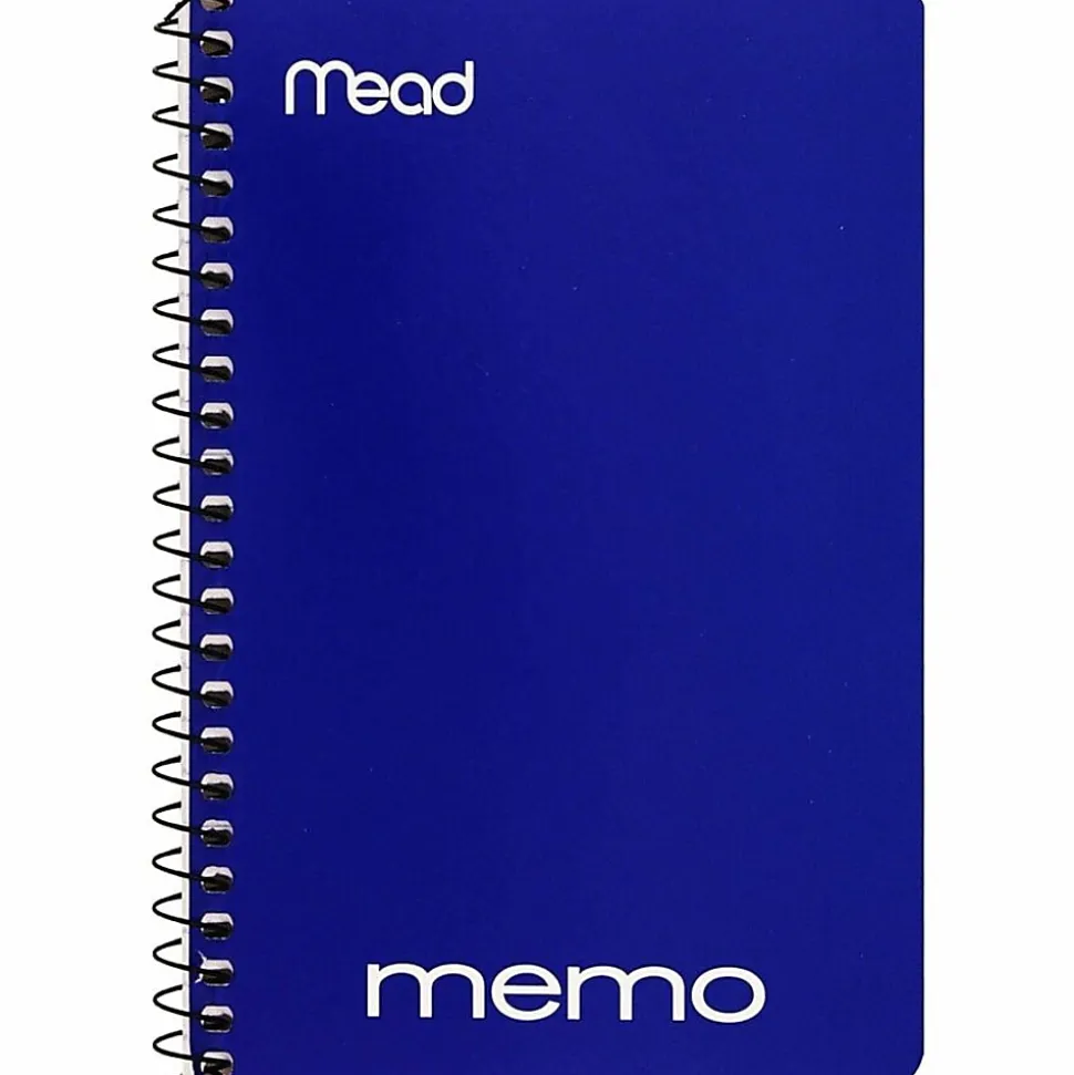Mead® Wirebound Side-Opening Memo Book, 4" x 6", 1 Hole-Punched, College Ruled, 40 Sheets
