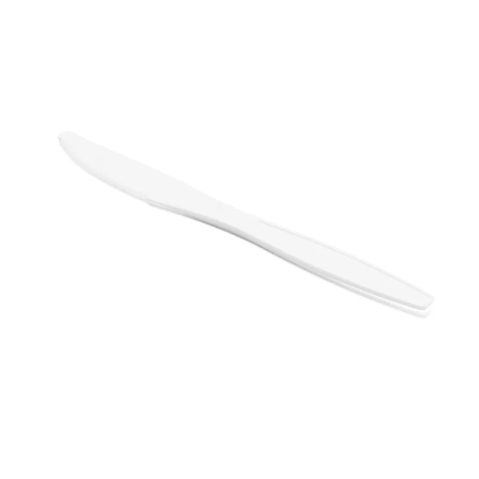 Medline Heavyweight Plastic Knives, White, Pack Of 1,000