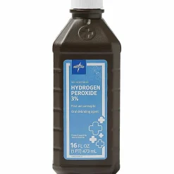 Medline 3 Percent USP Hydrogen Peroxide - For Cut, Skin Abrasion, Burn - 16 oz - 1 Each