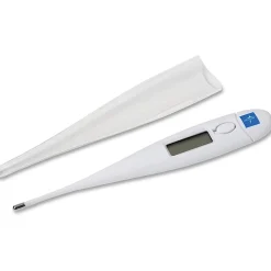 Medline Premier Oral Digital Thermometer - 90°F (32.2°C) to 109.9°F (43.3°C) - Reusable, Latex-free - For Oral - White