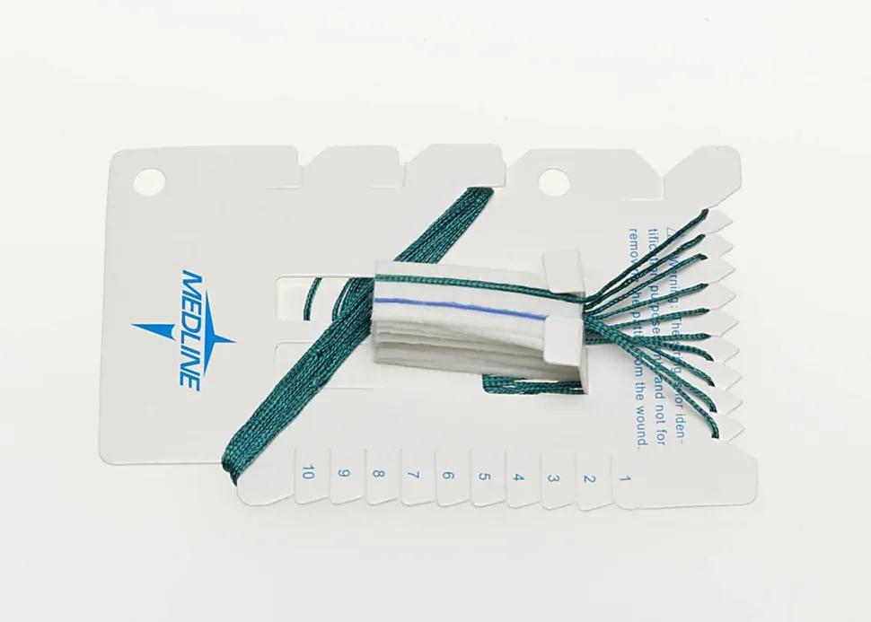 Medline Sterile X-Ray Detectable Neuro Sponges, 1/2" x 1 1/2", Case Of 20