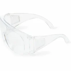 Medline Visitor Safety Glasses - Regular - Clear - Latex-free, Comfortable, Disposable - 1 Each