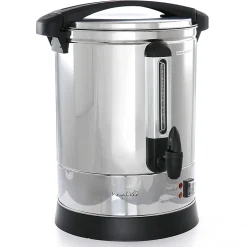 MegaChef 100-Cup Stainless Steel Urn-Style Coffee Maker, Silver