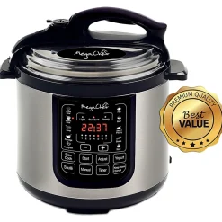 Megachef 8-Quart Digital Pressure Cooker, 15" x 15"