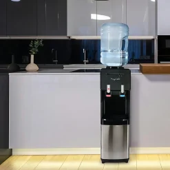 MegaChef Top Load Hot/Cold Water Dispenser, 5 Gallon, Black