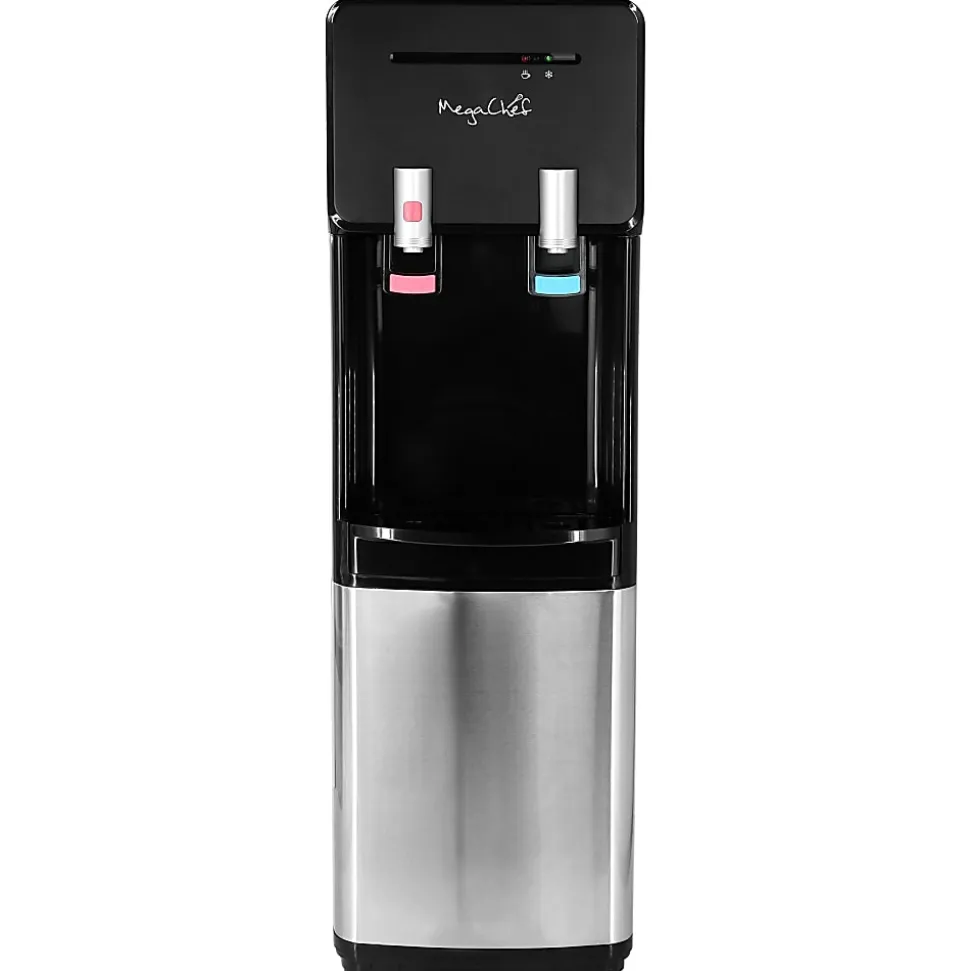 MegaChef Top Load Hot/Cold Water Dispenser, 5 Gallon, Black