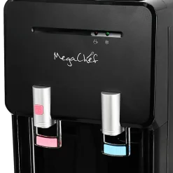 MegaChef Top Load Hot/Cold Water Dispenser, 5 Gallon, Black
