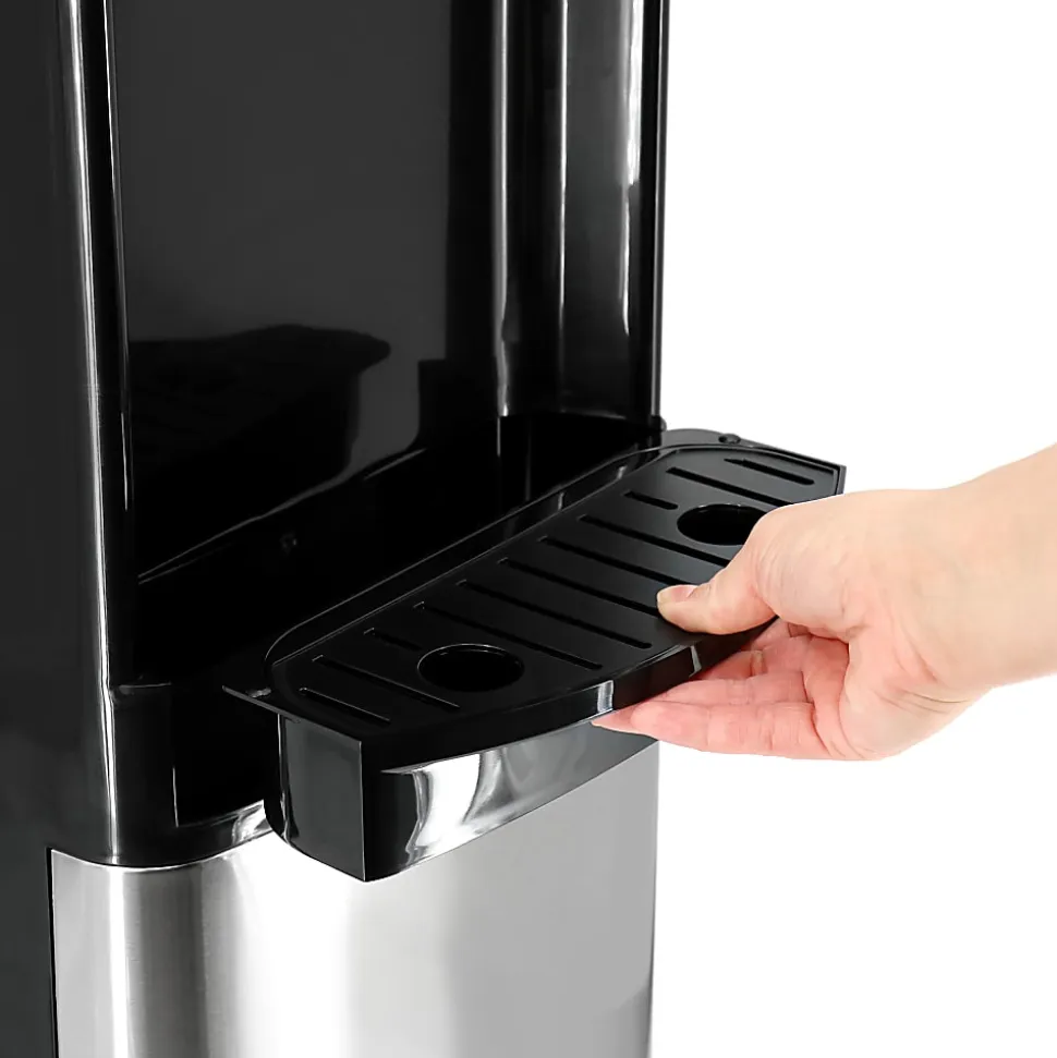 MegaChef Top Load Hot/Cold Water Dispenser, 5 Gallon, Black