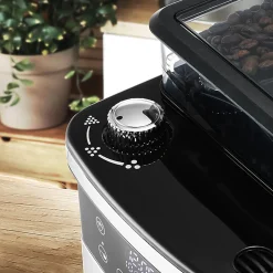 Melitta Aroma Fresh Plus 10-Cup Programmable Coffee Maker With Coffee Grinder, Black