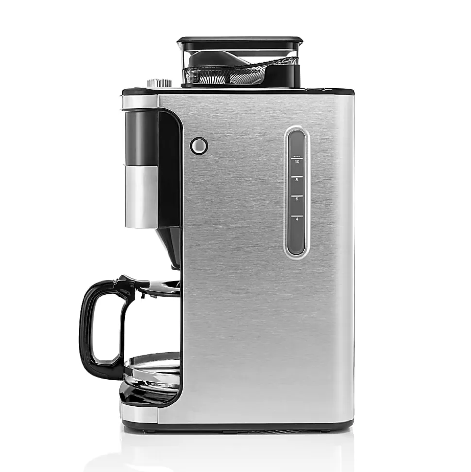 Melitta Aroma Fresh Plus 10-Cup Programmable Coffee Maker With Coffee Grinder, Black