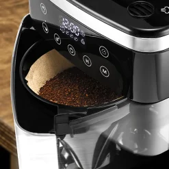 Melitta Aroma Fresh Plus 10-Cup Programmable Coffee Maker With Coffee Grinder, Black