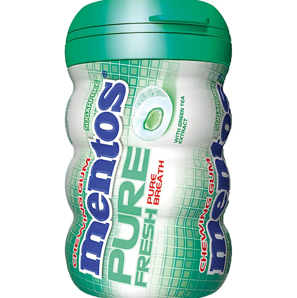 Mentos® Pure Fresh Spearmint Gum Bottles, 3.53 Oz, Pack Of 4