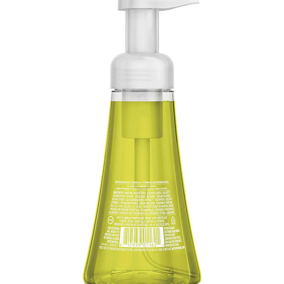 Method® Antibacterial Foam Gel Hand Wash Soap, Lemon Mint, 10 Oz Bottle