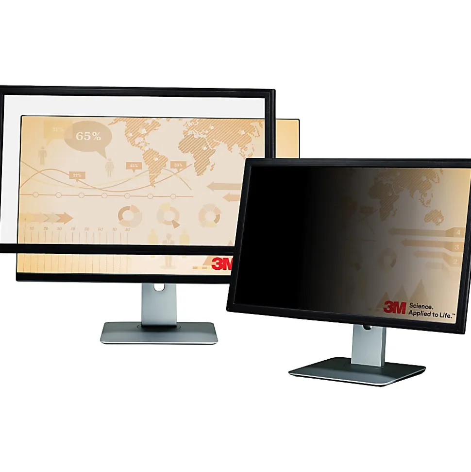 3M™ Framed Privacy Filter Screen for Monitors, 17.0" Widescreen (16:10), PF170W1F