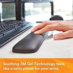3M™ Gel Wrist Rest for Keyboards, Soothing Gel Technology For Comfort And Support, 19