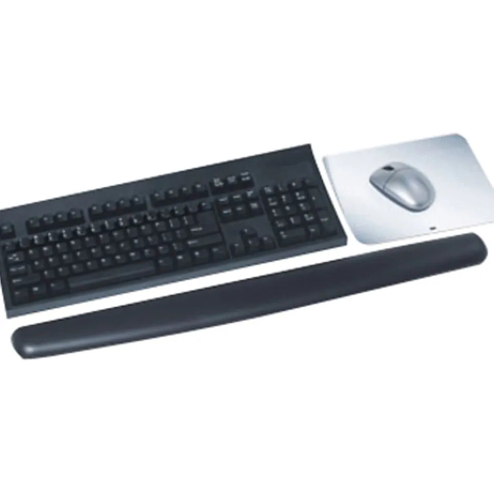 3M Gel Wrist Rest, 2.5" x 25", Black