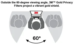 3M™ Gold Privacy Filter Screen for 22