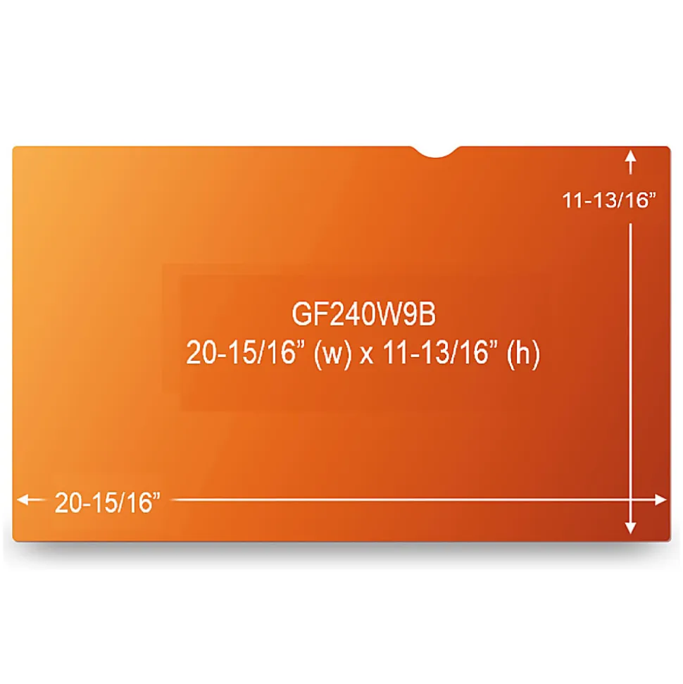 3M™ Gold Privacy Screen Filter Screen for 24" Widescreen Monitors, 16:10 Aspect Ratio, Reduces Blue Light