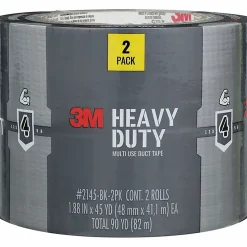 3M™ Heavy Duty Duct Tape 2145-2PK, 1.88in x 45yd, 2 Rolls/Pack